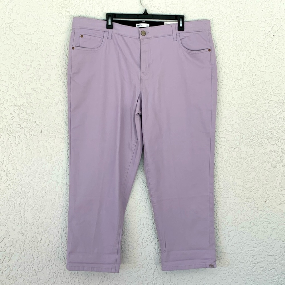 Sonoma girlfriend cut straight leg stretchy pants size 18w